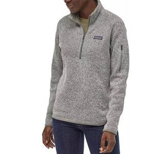 Patagonia Women's Better Sweater 1/4-Zip Pullover Pelican-Size S